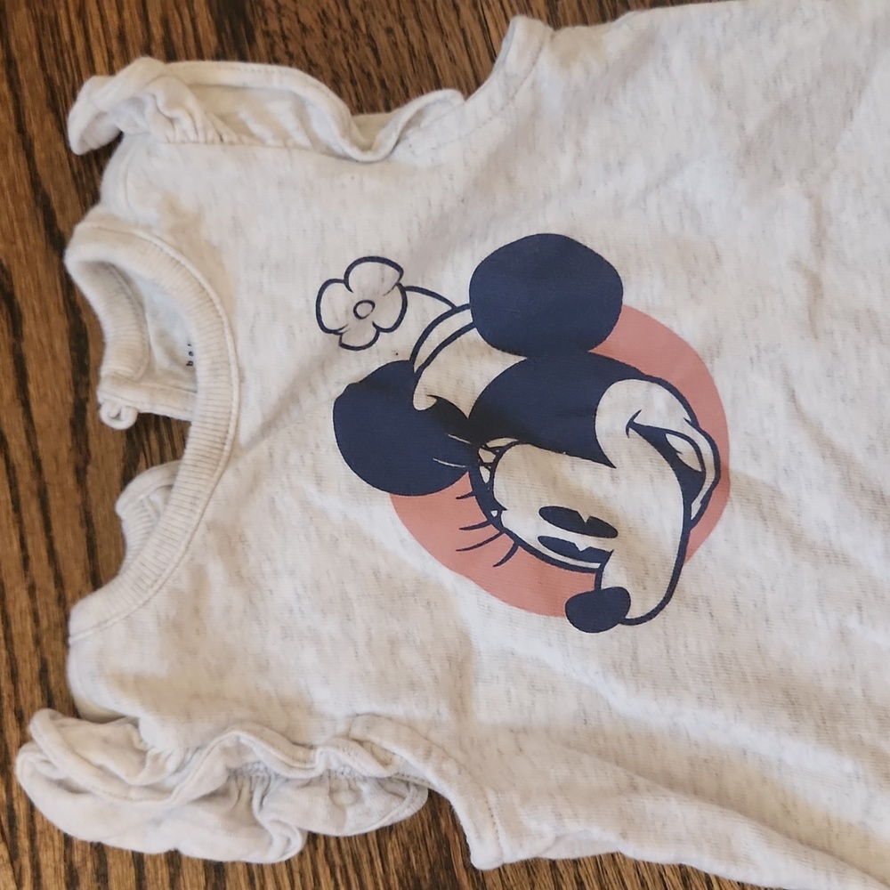 🌟7/25$ Sister & Brother Baby Gap Mickey And Mini Romper Set - Picture 3 of 4